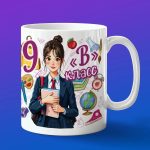 Кружка девочке 9В класс