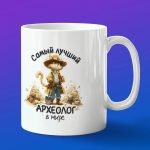 Кружка в подарок самый лучший археолог