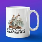 Кружка подарок с днем адвокатуры