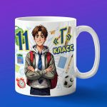 Кружка мальчику 11Г класс