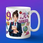 Кружка девочке 9А класс