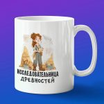 Кружка в подарок иследовательница древностей
