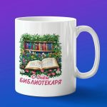 Кружка подарок с днем библиотекаря