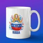 Кружка подарок Россия матрешка