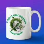 Кружка в подарок с днем кадастрового работника