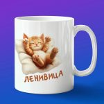 Кружка подарок ленивица
