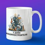 Кружка в подарок с днем машиностроителя
