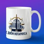 Кружка подарок с днем Нотариуса