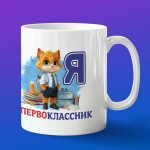 Кружка в подарок я первоклассник