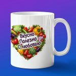 Кружка в подарок вкусно ,полезно с любовью