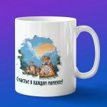 Кружка в подарок счастье в каждом моменте