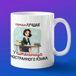 Кружка в подарок лучшая учительница иностранного языка