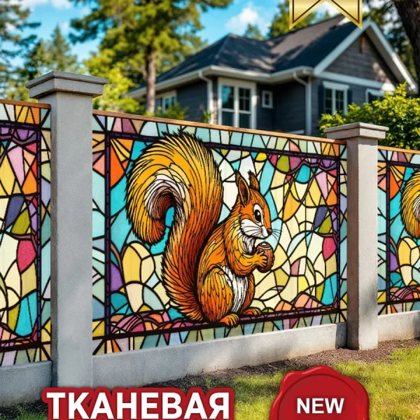 Фотофасад для забора белка