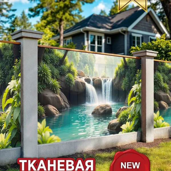 Фотофасад водопад дизайнерский